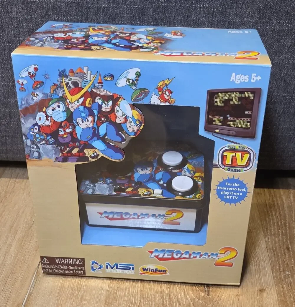 MSI Entertainment Mega Man 2 Plug & Play TV Game Mega Man Ages 5+ FAST SHIPPING